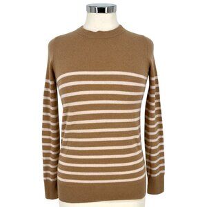The Reset R Label Striped Wool Cashmere Sweater Beige Tan White Size XS